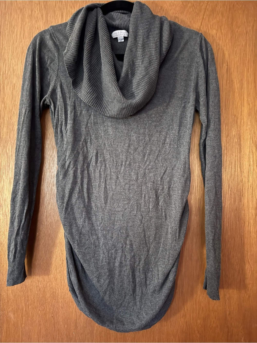A Pea in the Pod - Gray Cowl Neck Maternity Sweater